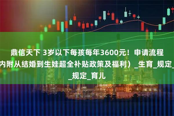 鼎信天下 3岁以下每孩每年3600元！申请流程→（内附从结婚到生娃超全补贴政策及福利）_生育_规定_育儿